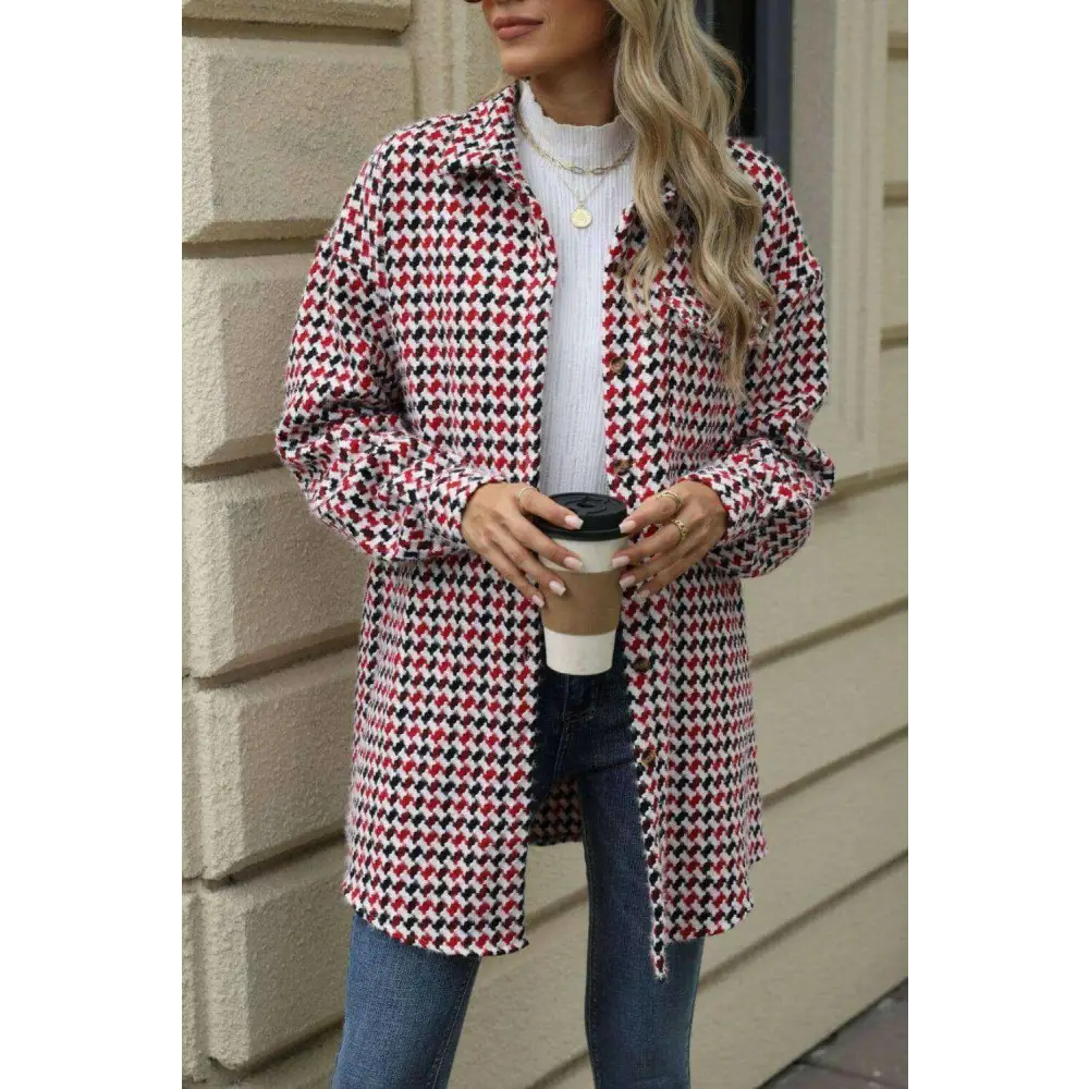 Discover luxury fashion for women with the exclusive dropped shoulder coat $42.08 buttoned for a classic look, pocketed