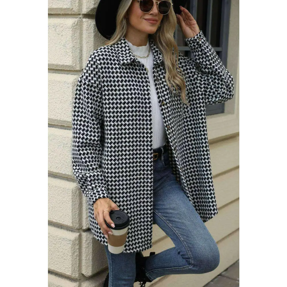 Discover luxury fashion for women with the exclusive dropped shoulder coat $42.08 buttoned for a classic look, pocketed