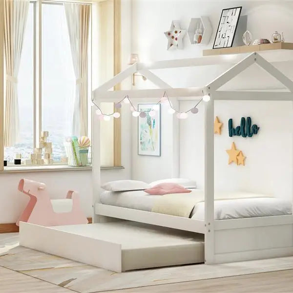 Chic house bed with rollers for luxury fashion in home design $449.99 let your children’s imagination run wild