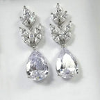 Huitan Fashion Bridal Drop Earrings for Wedding Engagement AAA Marquise Cubic Zirconia Design Elegant Women Earrings New Jewelry