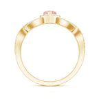 IGI Certified 1 Carat Lab Grown Pink and White Diamond Classic Engagement Ring