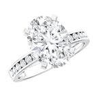 IGI Certified 3 Carat Lab Grown Diamond Oval Engagement Ring for Women