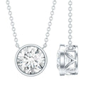IGI Certified 3 Carat Lab Grown Diamond Solitaire Necklace for Women
