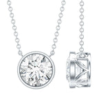 IGI Certified 3 Carat Lab Grown Diamond Solitaire Necklace for Women