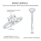 IGI Certified 3 Carat Lab Grown Diamond Statement Ring for Women