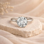 IGI Certified 5 Carat Lab Grown Diamond Solitaire Engagement Ring