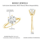 IGI Certified Lab Grown Diamond 2 CT Engagement Ring for Women