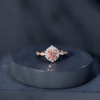 IGI Certified Lab Grown Pink White Diamond Designer Engagement Ring