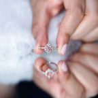 IGI Certified Lab Grown Pink White Diamond Designer Engagement Ring