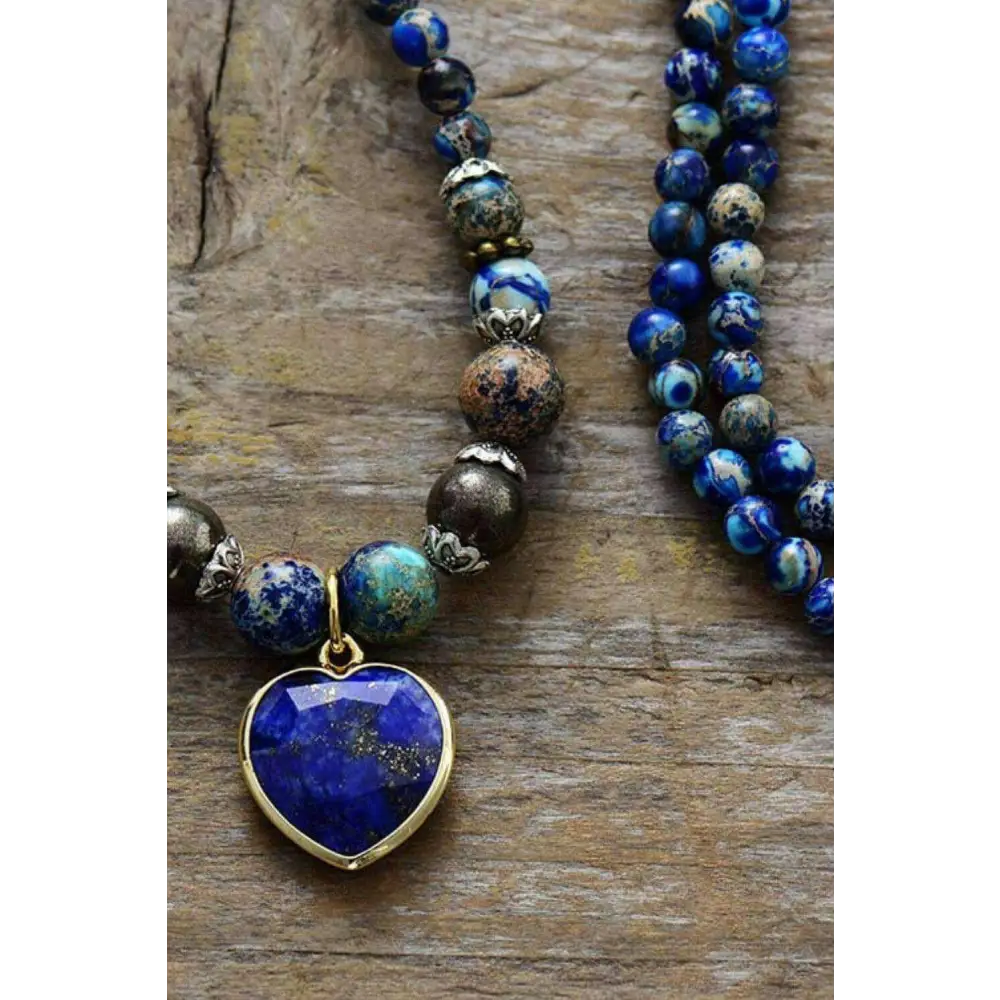 Imperial stone heart lapis lazuli bracelet in exclusive luxury fashion $21 1-piece lapis lazuli, imperial stone care