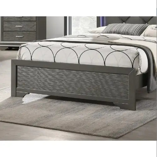 Indulge in luxury with the dark gray faux leather tufted headboard $699.99 specification product information item