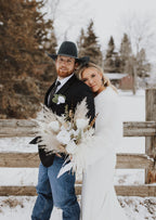 Ivory Faux Fur Bridal Jacket (Anna Ivy07)