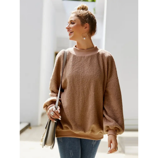 Ivy lane mock neck sweatshirt redefines luxury fashion for women $35.99 experience elegance with a basic style