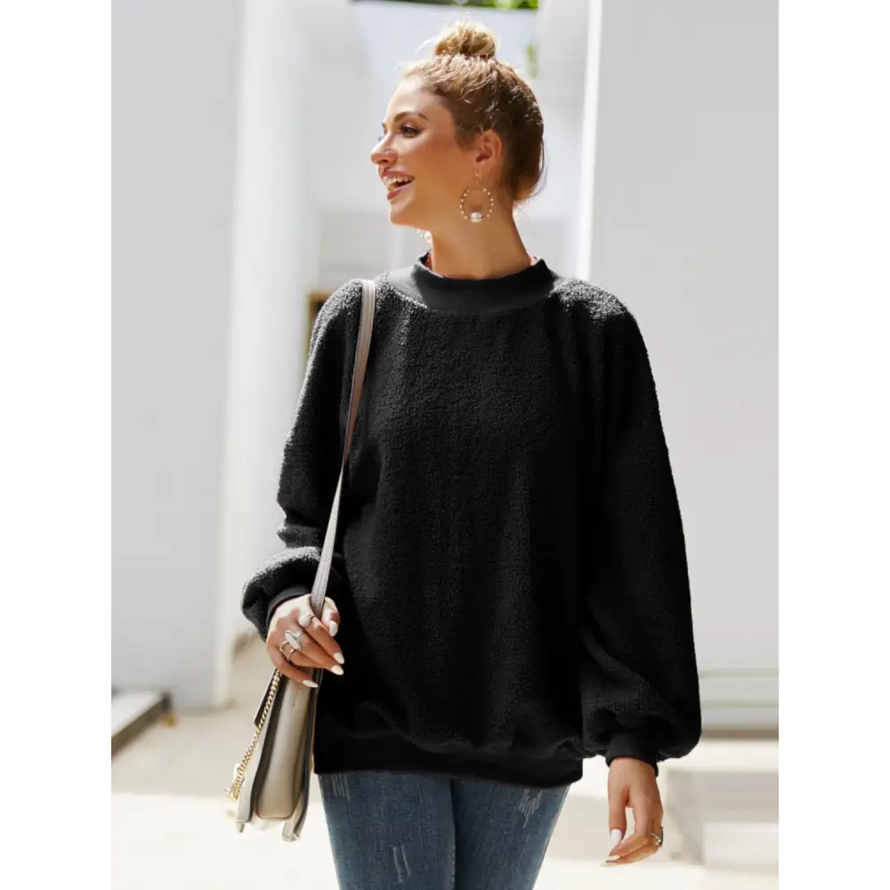 Ivy lane mock neck sweatshirt redefines luxury fashion for women $35.99 experience elegance with a basic style