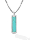Turquoise Column Pendant Necklace - Maven Couture IncColumn Pendant