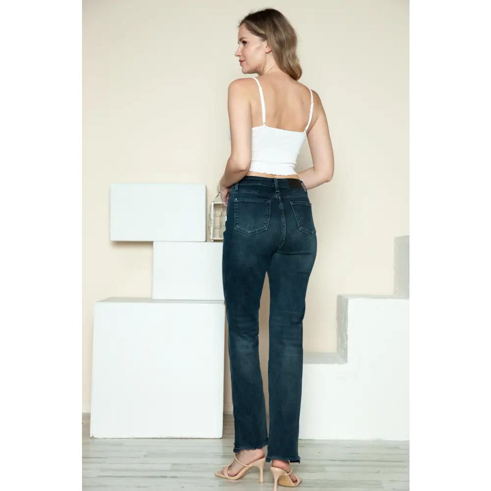 Discover luxury fashion for women with judy blue designer jeans $55.99 the button fly hem revitalizes straight jeans,