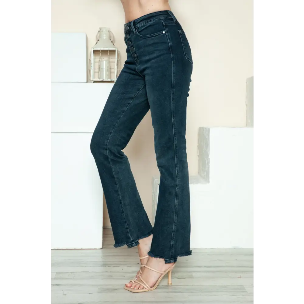 Discover luxury fashion for women with judy blue designer jeans $55.99 the button fly hem revitalizes straight jeans,