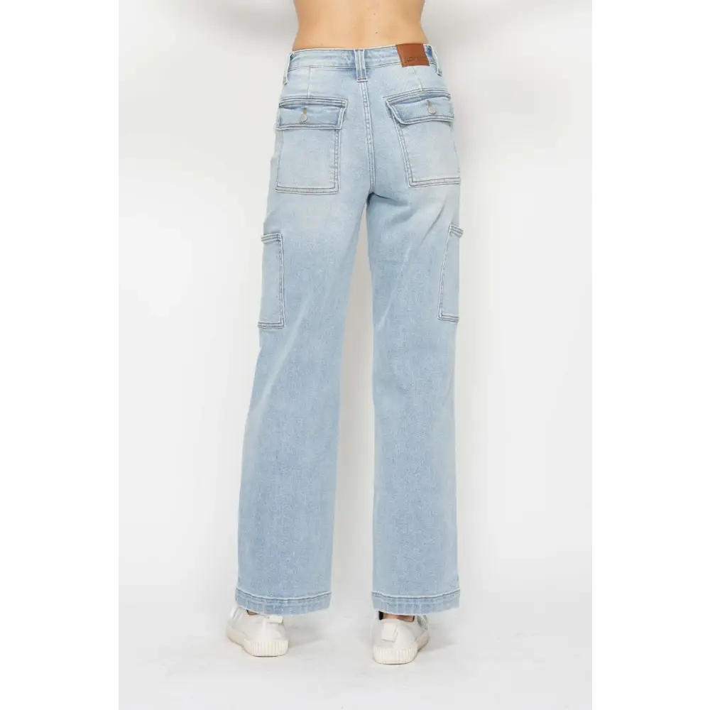 Judy blue high waist cargo jeans for timeless luxury fashion for women $82.99 step into the world of fashion