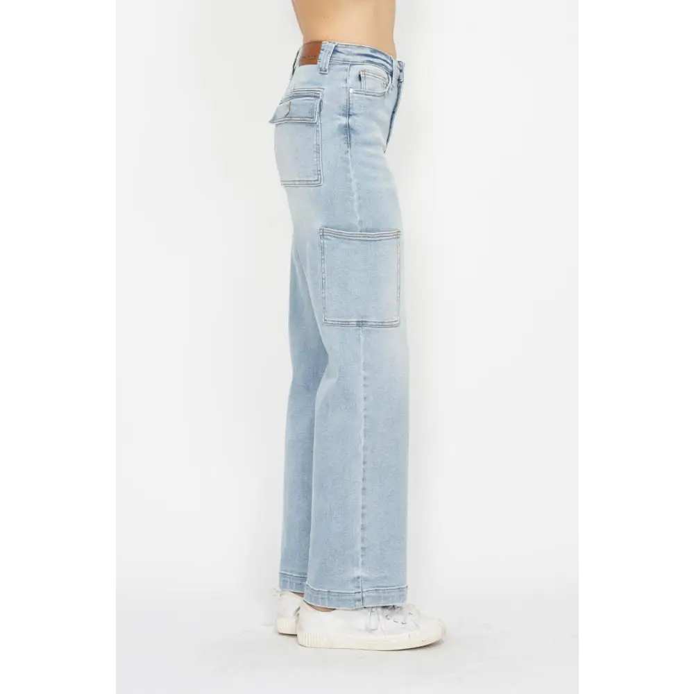 Judy blue high waist cargo jeans for timeless luxury fashion for women $82.99 step into the world of fashion