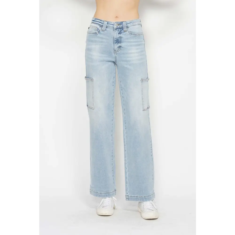 Judy blue high waist cargo jeans for timeless luxury fashion for women $82.99 step into the world of fashion