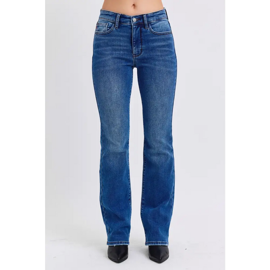 Luxury fashion for women judy blue mid-rise bootcut thermal jeans $57.99 introducing the mid-rise bootcut jeans