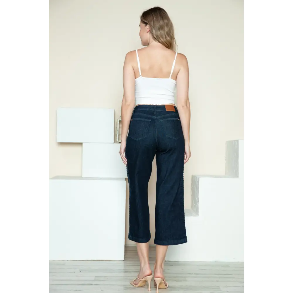 Discover judy blue luxury fashion for women with unique braid detail jeans $54.99 the high rise side seam braid detail