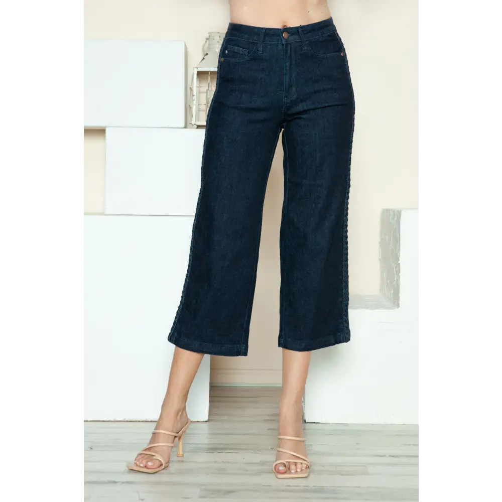 Discover judy blue luxury fashion for women with unique braid detail jeans $54.99 the high rise side seam braid detail