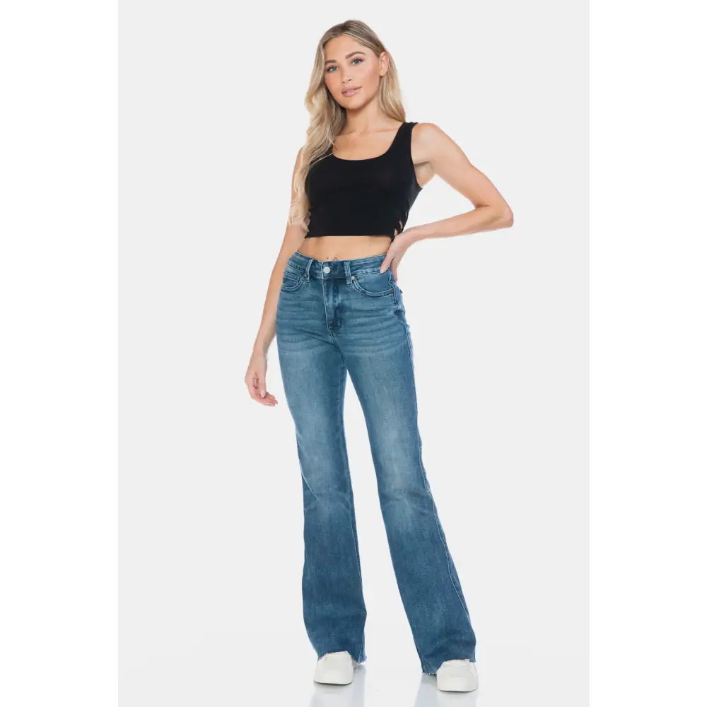 Judy blue tummy control flare jeans redefining luxury fashion for women $60.99 the mr tummy control vintage wash cut