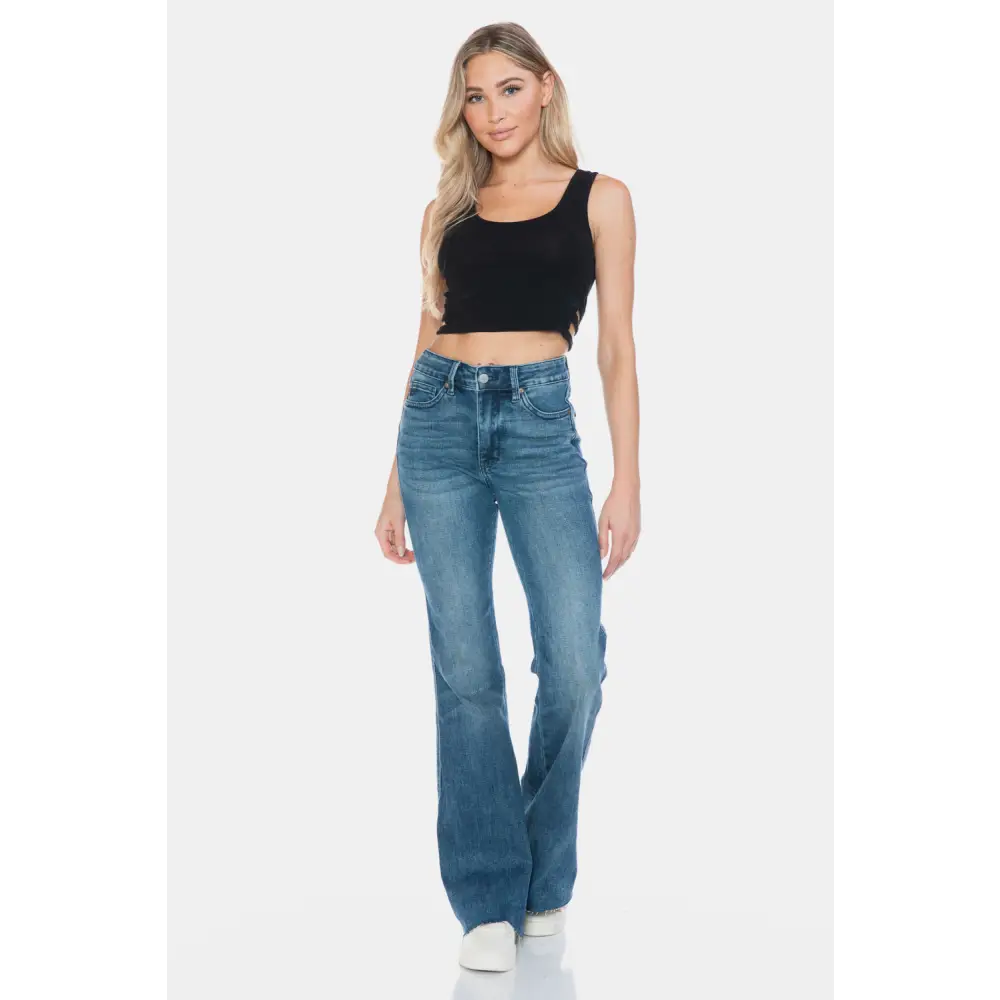 Judy blue tummy control flare jeans redefining luxury fashion for women $60.99 the mr tummy control vintage wash cut