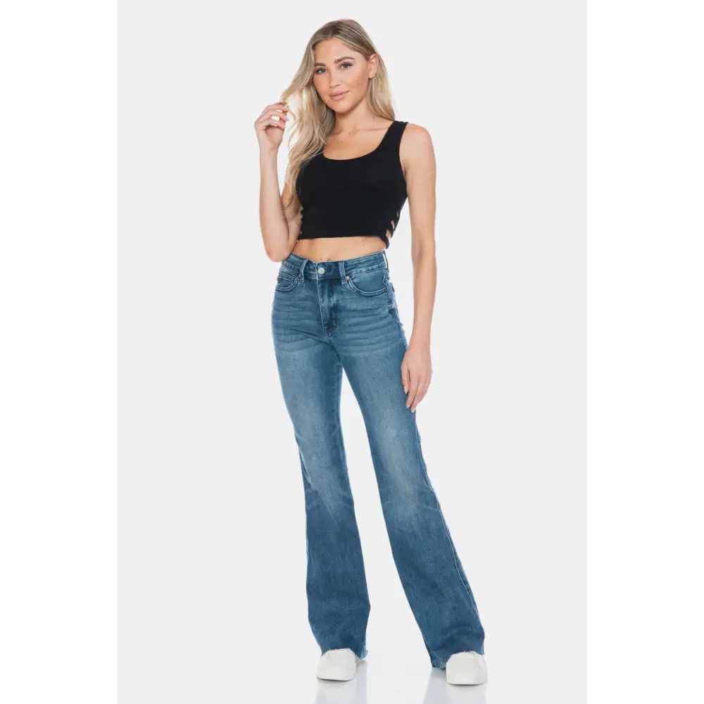 Judy blue tummy control flare jeans redefining luxury fashion for women $60.99 the mr tummy control vintage wash cut