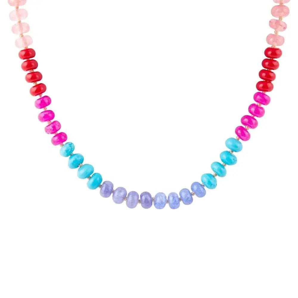 Kaleidoscope Multistone Strand Necklace - Maven Couture IncNecklaces