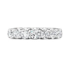Lab-Grown Diamond eternity band ring in 14K white gold featuring round-cut U-prong set diamonds with G VS clarity