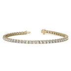 6.00 CTW AGI Certified Lab-Grown Diamond Tennis Bracelet in 14K Yellow or White Gold | G/VS Clarity