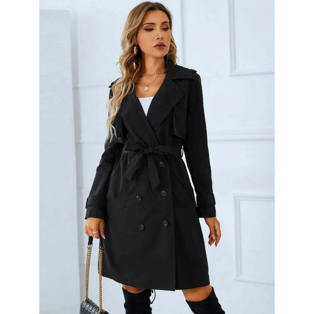 Elevate your wardrobe with the timeless trench coat in luxury fashion for women $49 sizing regular pattern solid casual