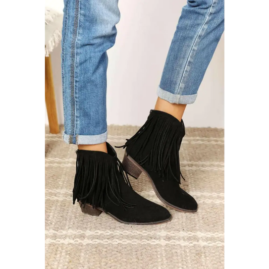 Charming fringe cowboy ankle boots for timeless luxury fashion for women $55 discover these captivating ankle boots,