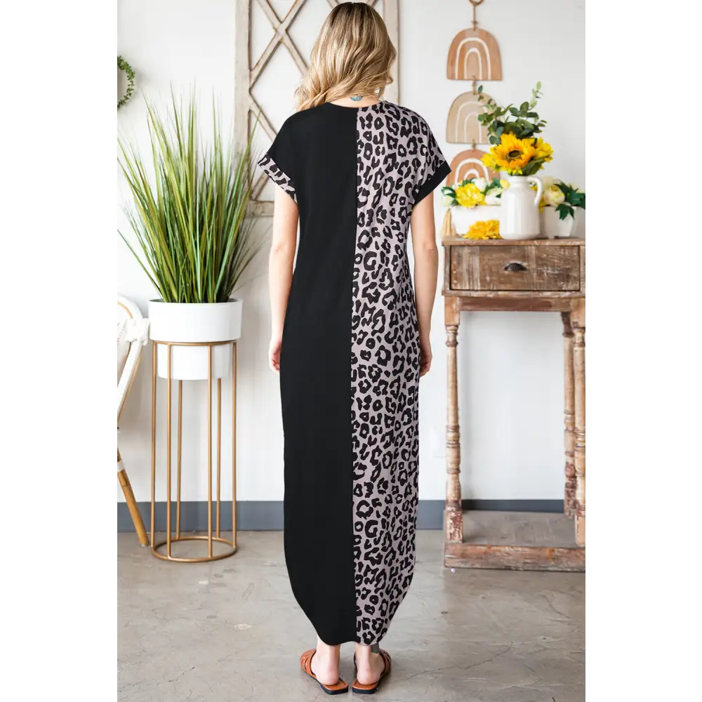 Timeless leopard print midi dress for luxury fashion enthusiasts $30 the grace of the wild (animal print)