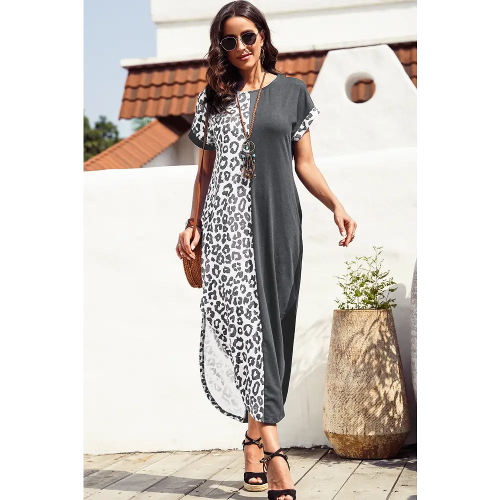 Timeless leopard print midi dress for luxury fashion enthusiasts $30 the grace of the wild (animal print)