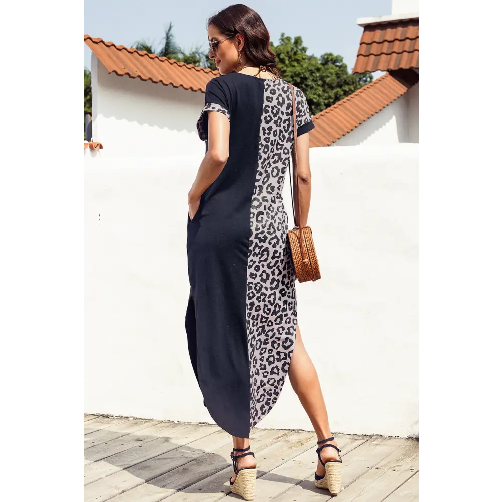 Timeless leopard print midi dress for luxury fashion enthusiasts $30 the grace of the wild (animal print)