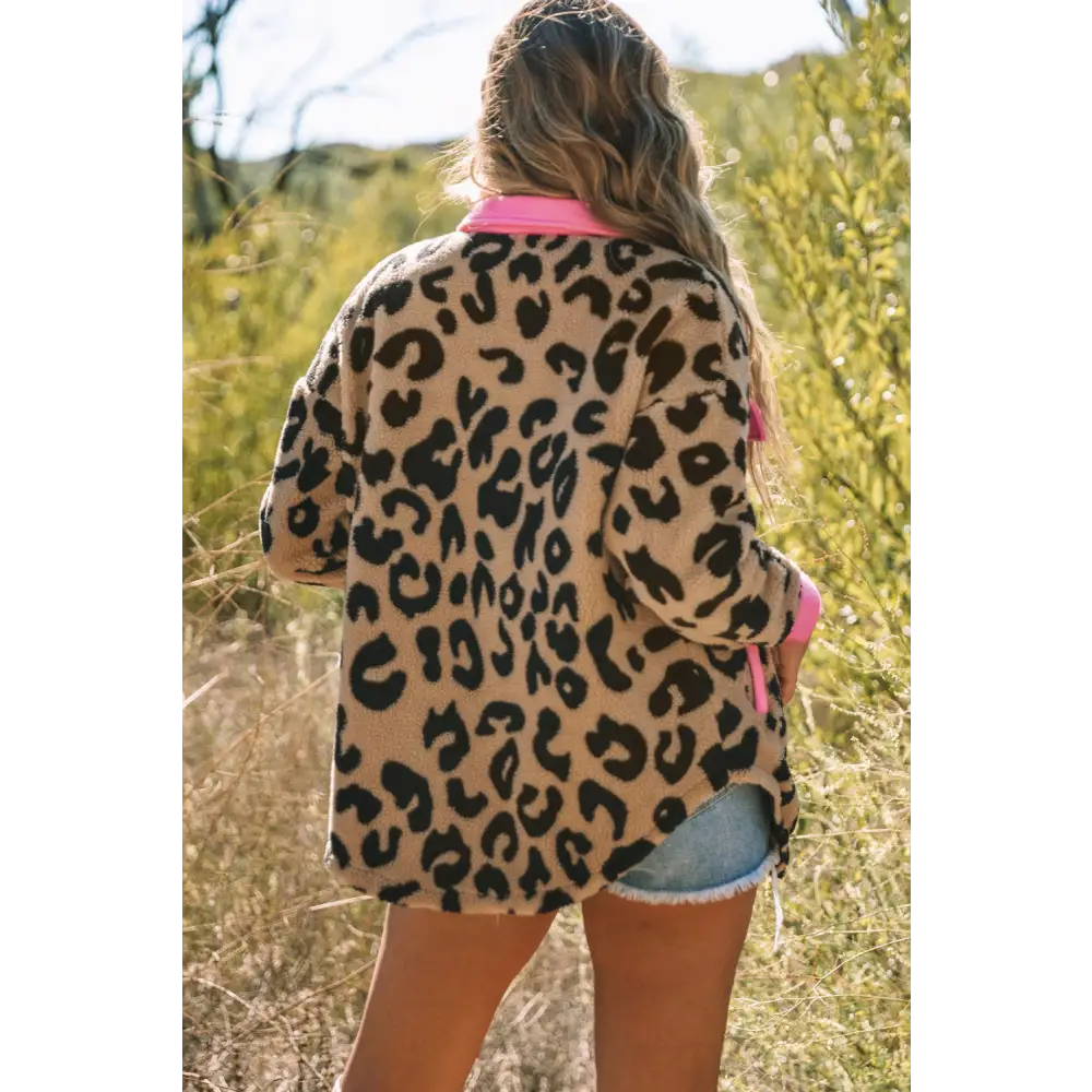 Luxurious leopard print teddy coat for timeless designer clothing $71 this stunning contrast teddy coat features