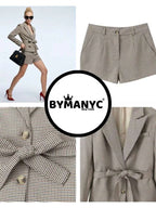 LEXINGTON Plaid Jacket & Shorts Set Prêt-à-Porter BYMANYC ® New York