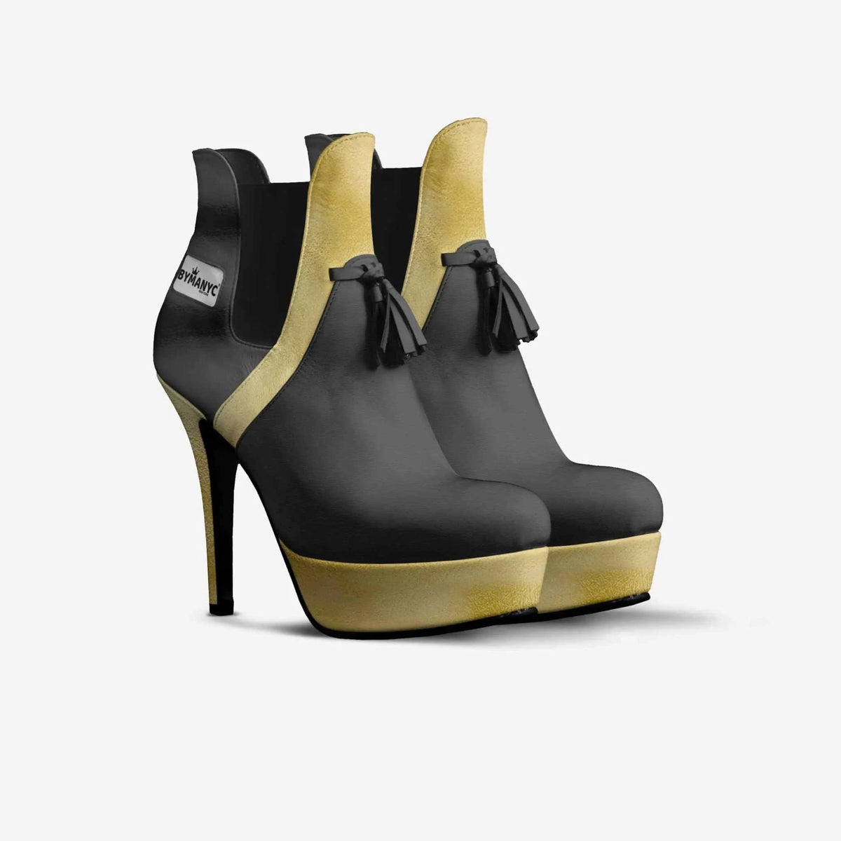 Limited Edition Vegan Over-the-Knee Boots BYMANYC® New York Skyline Black - Maven Couture IncWomen's vegan shoes