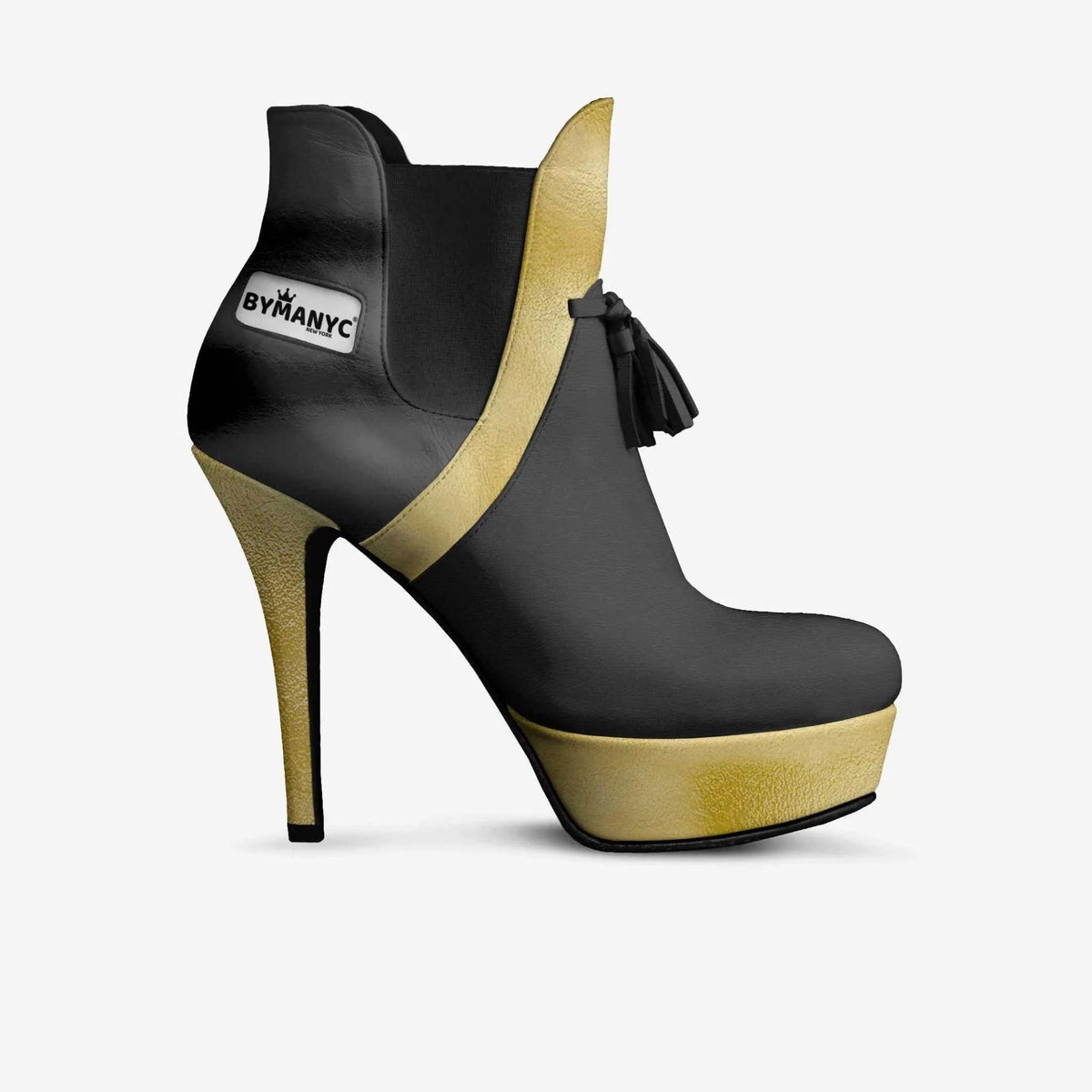 Limited Edition Vegan Over-the-Knee Boots BYMANYC® New York Skyline Black - Maven Couture IncWomen's vegan shoes