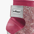 Limited Edition Vegan Stiletto Boots BYMANYC ® New York Futurista Black - Maven Couture IncWomen's vegan shoes