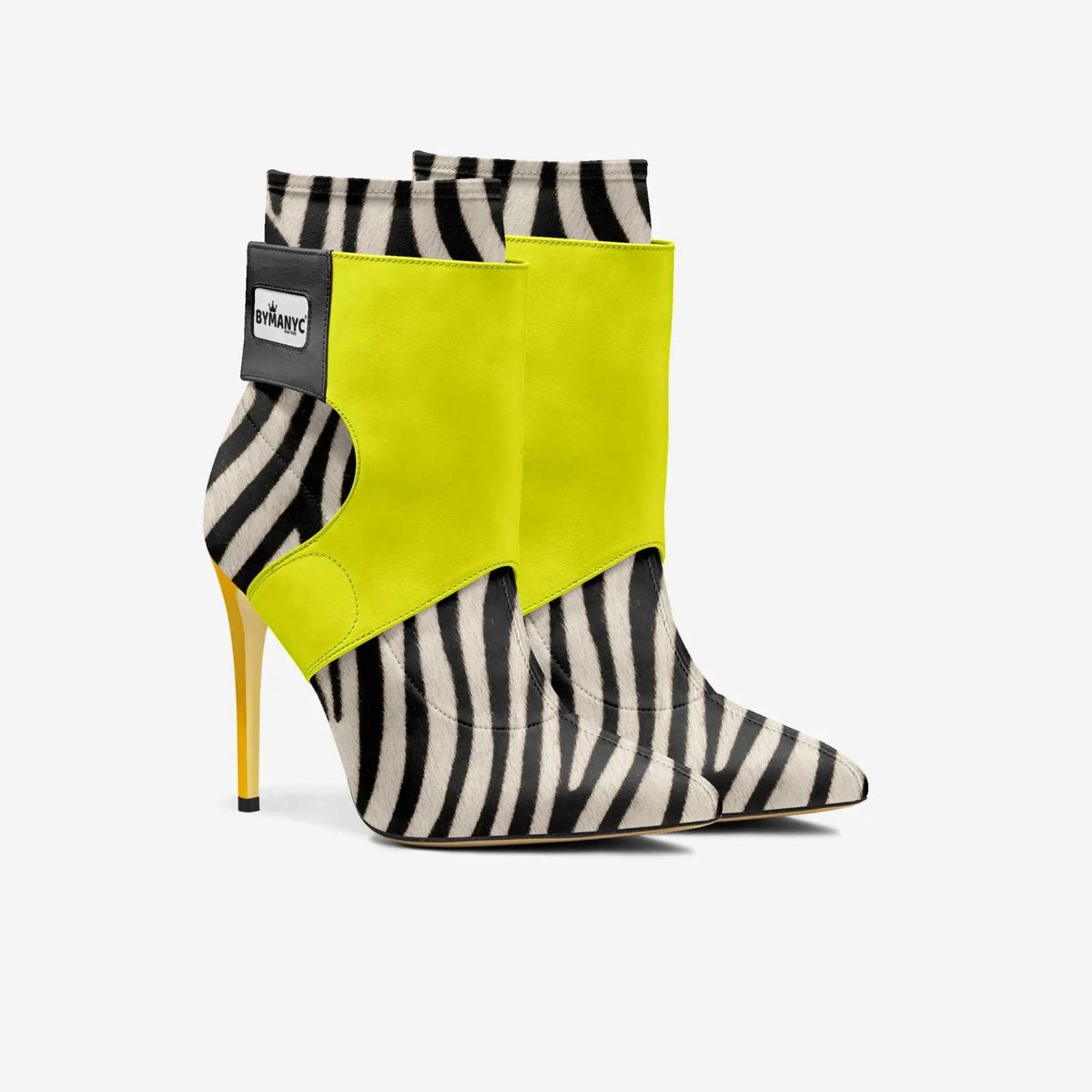 Limited Edition Vegan Stiletto Boots BYMANYC ® New York Futurista Noir - Maven Couture IncWomen's vegan shoes