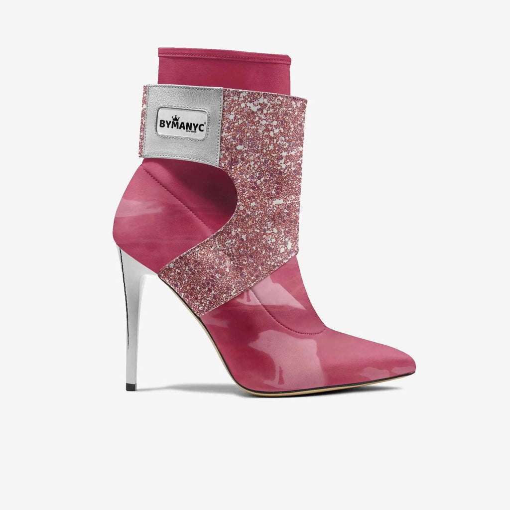 Limited Edition Vegan Stiletto Boots BYMANYC ® New York Futurista Black - Maven Couture IncWomen's vegan shoes