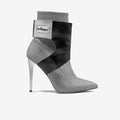 Limited Edition Vegan Stiletto Boots BYMANYC® New York Futurista Onyx - Maven Couture IncWomen's vegan shoes