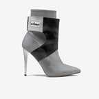 Limited Edition Vegan Stiletto Boots BYMANYC® New York Futurista Onyx - Maven Couture IncWomen's vegan shoes