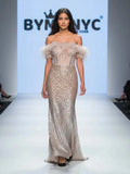 Long Nude Evening Dress CLINTON HILL: Prêt-à-Porter Line BYMANYC ® New York