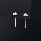 Lotus Drop Earrings