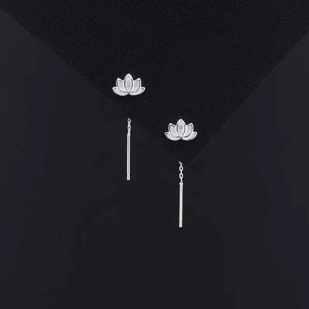 Lotus Drop Earrings